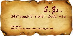 Sövegjártó Zsófia névjegykártya